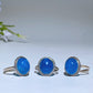 Sterling Silver Blue Apatite Ring Crystal Healing Bulk Wholesale