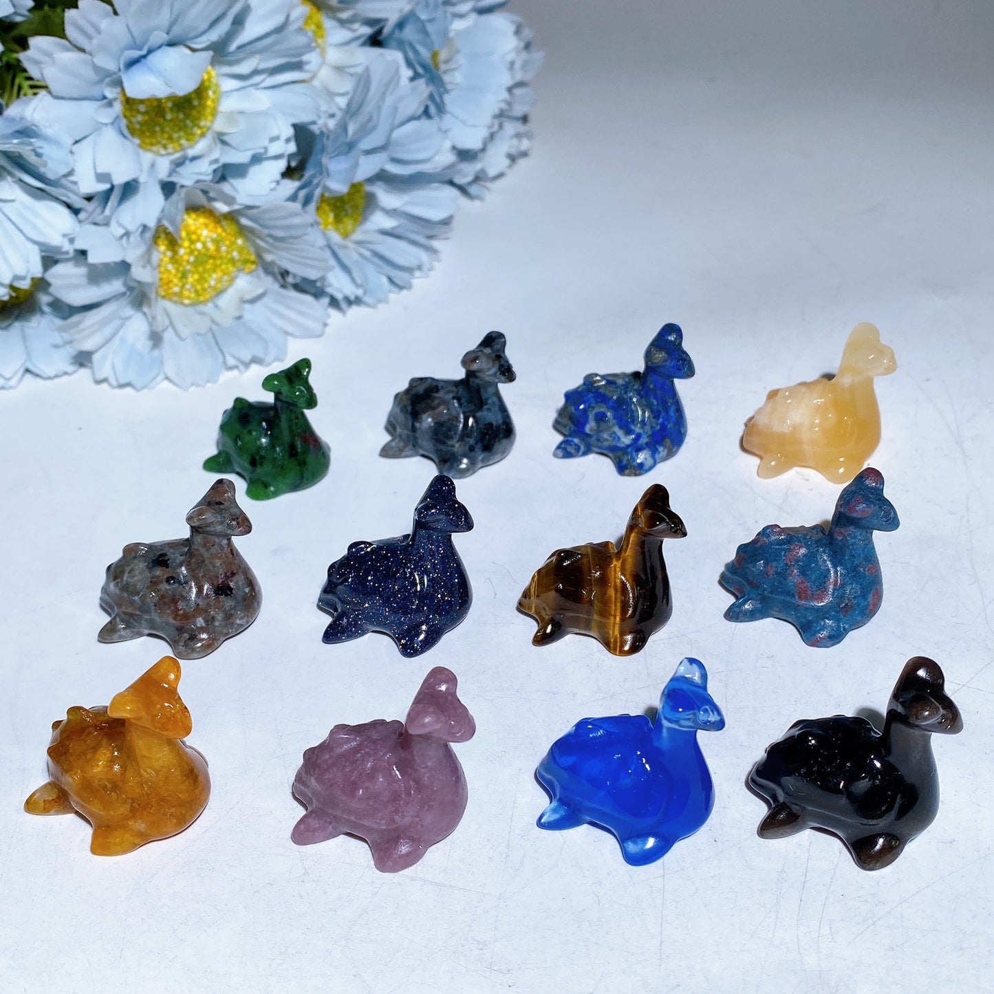 1.2" Mini Crystal Lapras Pokemon Carving Crystal Healing Bulk Wholesale