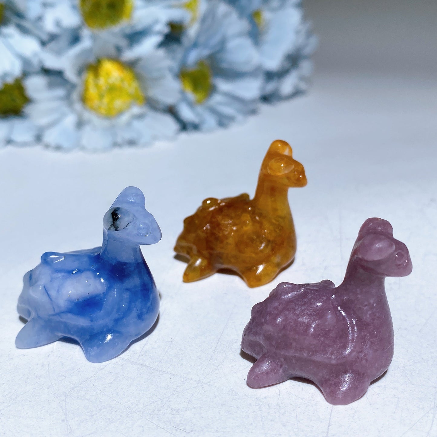 1.2" Mini Crystal Lapras Pokemon Carving Crystal Healing Bulk Wholesale