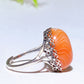 Sterling Silver Carnelian Ring Crystal Healing Bulk Wholesale