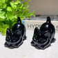 2.3" Mixed Crystal Cat Carvings Bulk Wholesale