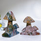 3.0"-4.0" Ocean Jasper Mushroom Carving Crystal Healing Bulk Wholesale