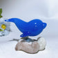 2.9" Crystal Dolphin Carving with Jade Base Crystal Healing Bulk Wholesale