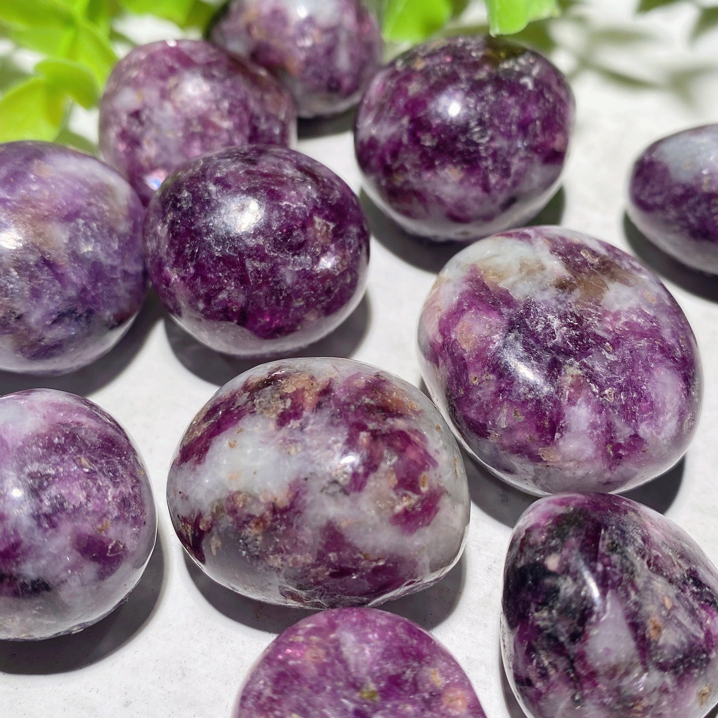 20-30mm Purple Lepidolite Tumbles Bag Bulk Wholesale