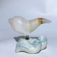 2.9" Crystal Dolphin Carving with Jade Base Crystal Healing Bulk Wholesale
