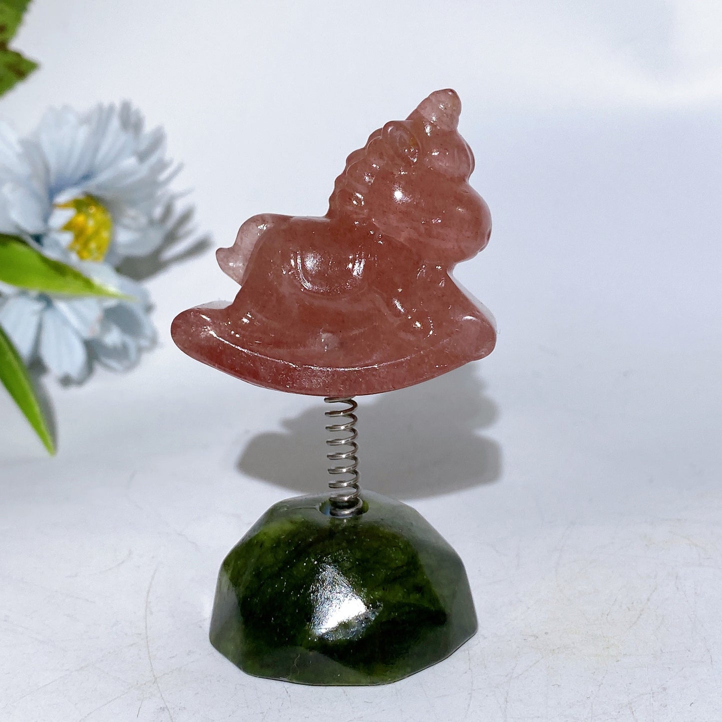 3.2" Crystal Unicorn with Serpentine Base Crystal Healing Bulk Wholesale