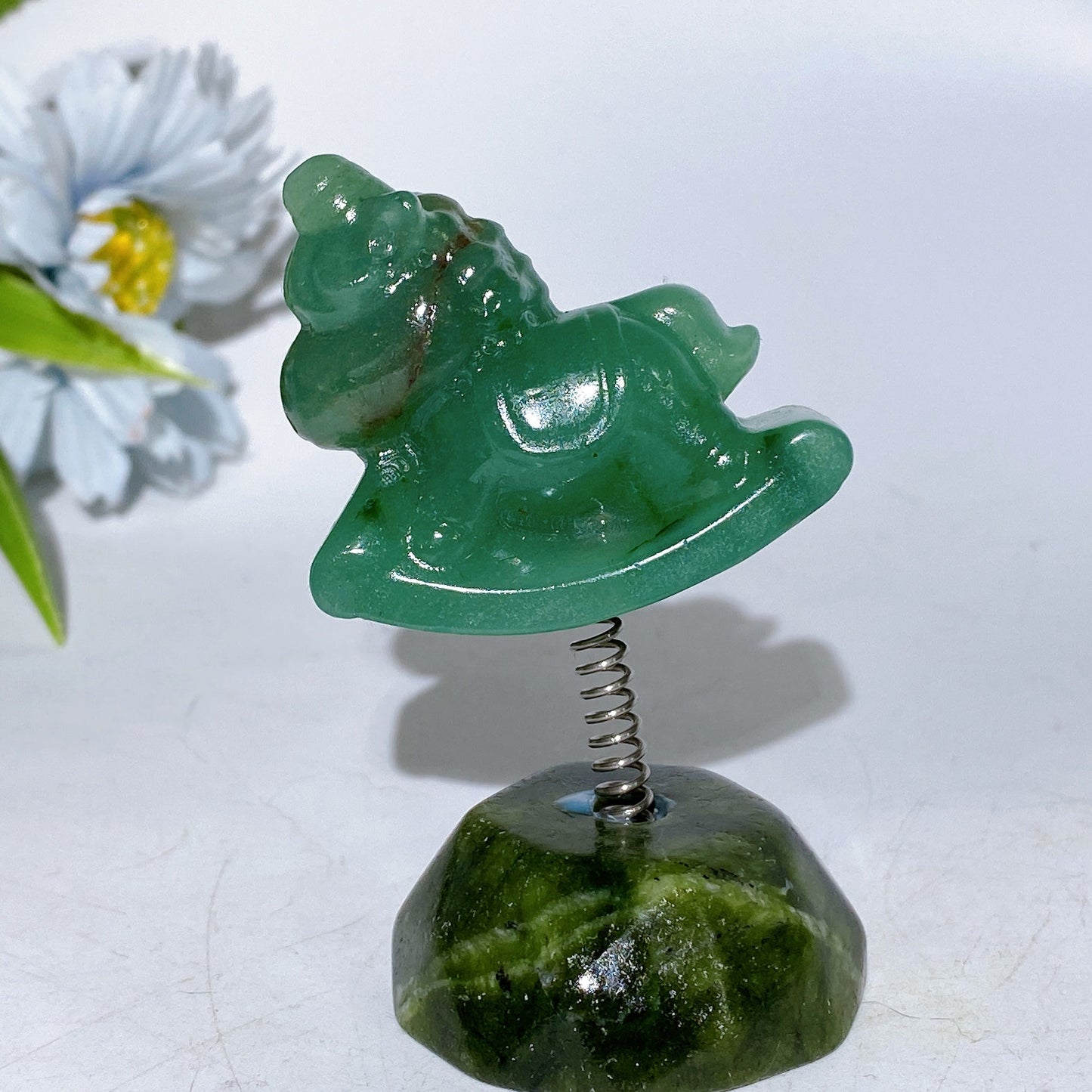 3.2" Crystal Unicorn with Serpentine Base Crystal Healing Bulk Wholesale