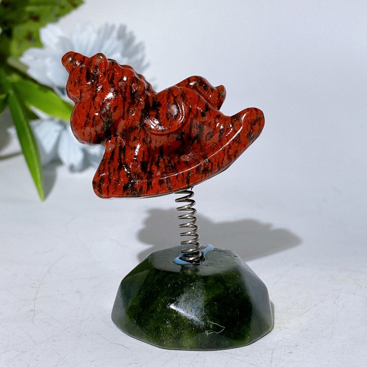 3.2" Crystal Unicorn with Serpentine Base Crystal Healing Bulk Wholesale