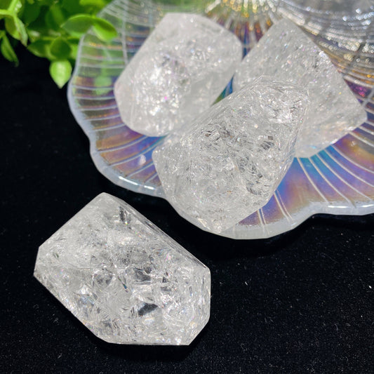 1.5-2.0" Crack Clear Quartz Chunks Bulk Wholesale