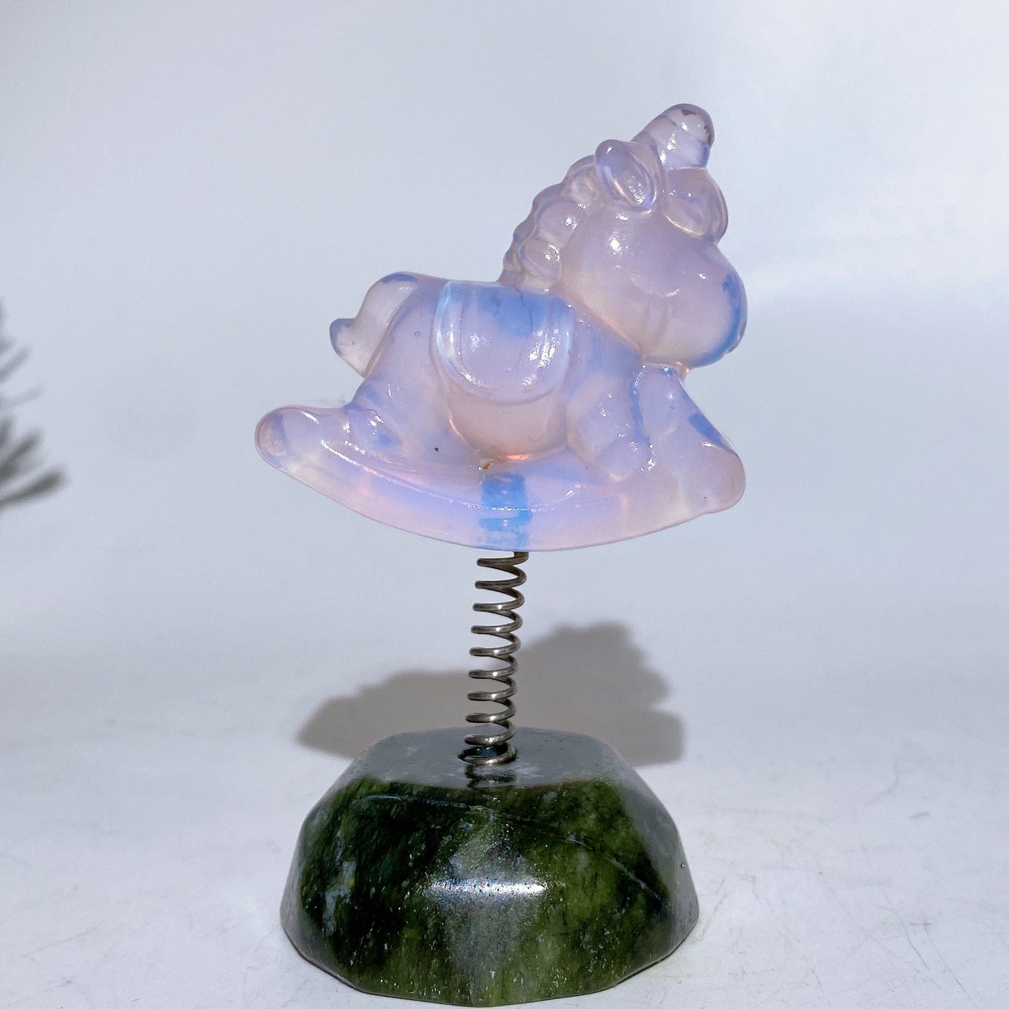 3.2" Crystal Unicorn with Serpentine Base Crystal Healing Bulk Wholesale