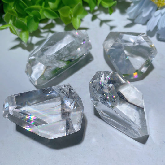 1.5"-2.0" Rainbow Clear Quartz Chunks Bulk Wholesale