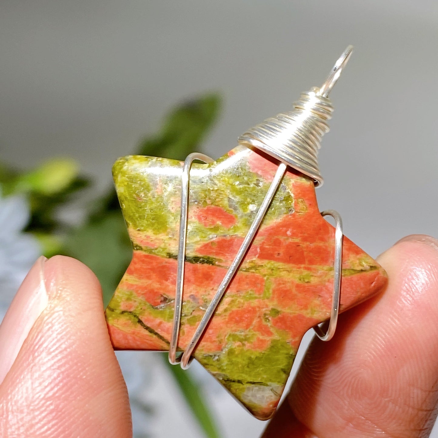 Crystal Star Pendant with Black Cord Necklace Crystal Healing Bulk Wholesale