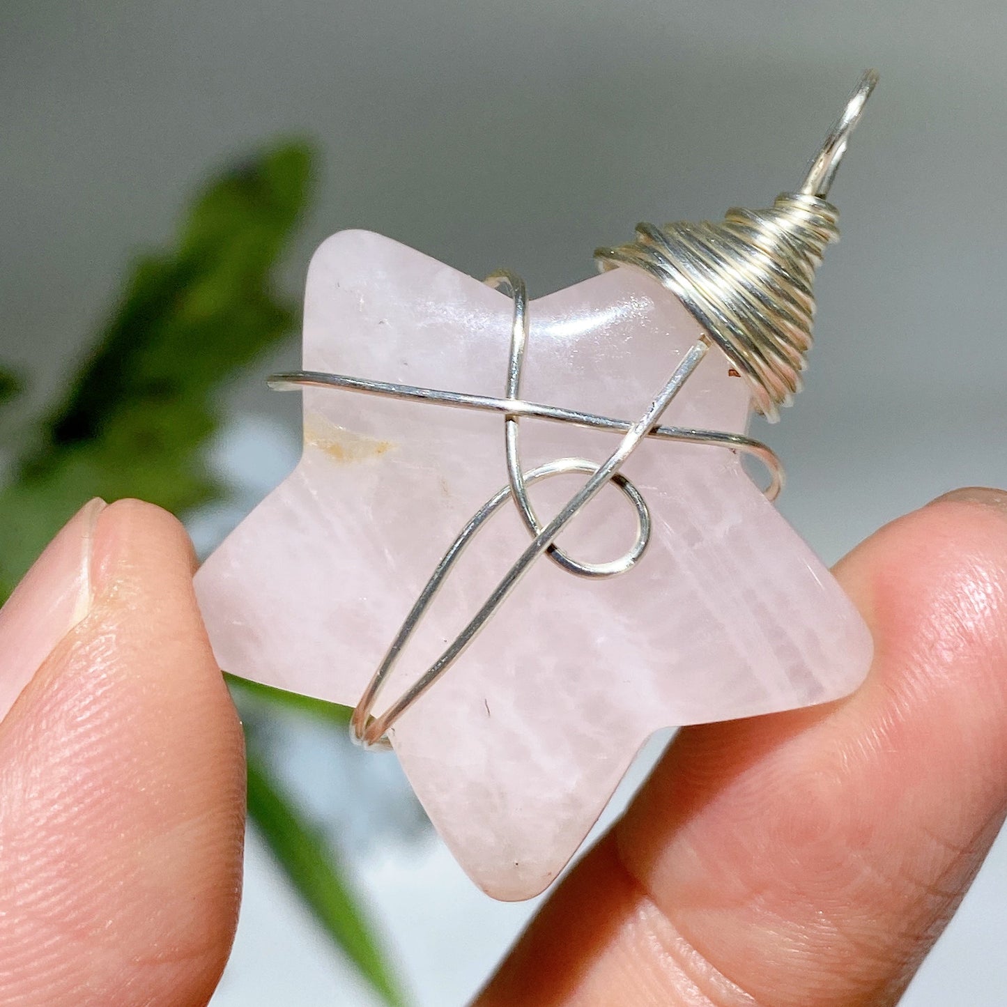 Crystal Star Pendant with Black Cord Necklace Crystal Healing Bulk Wholesale