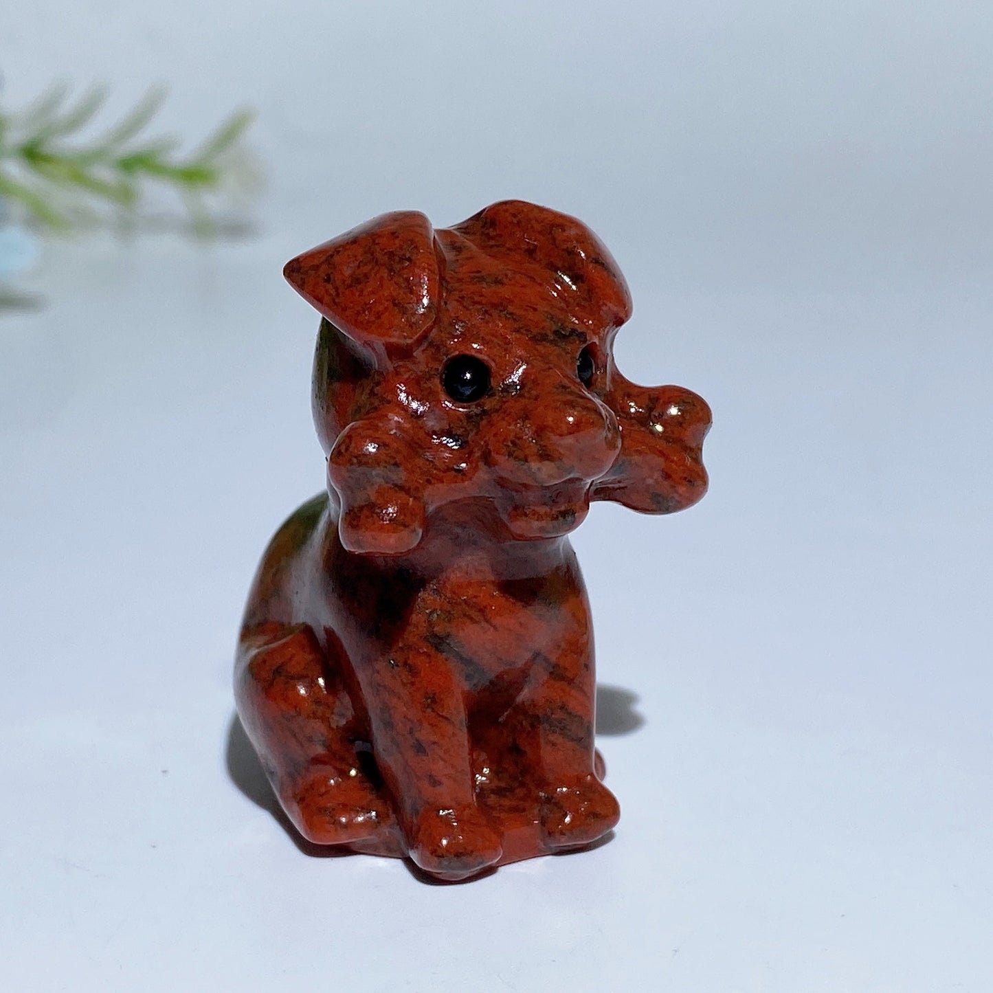 4cm Crystal Dog with Bone Carving Crystal Healing Bulk Wholesale