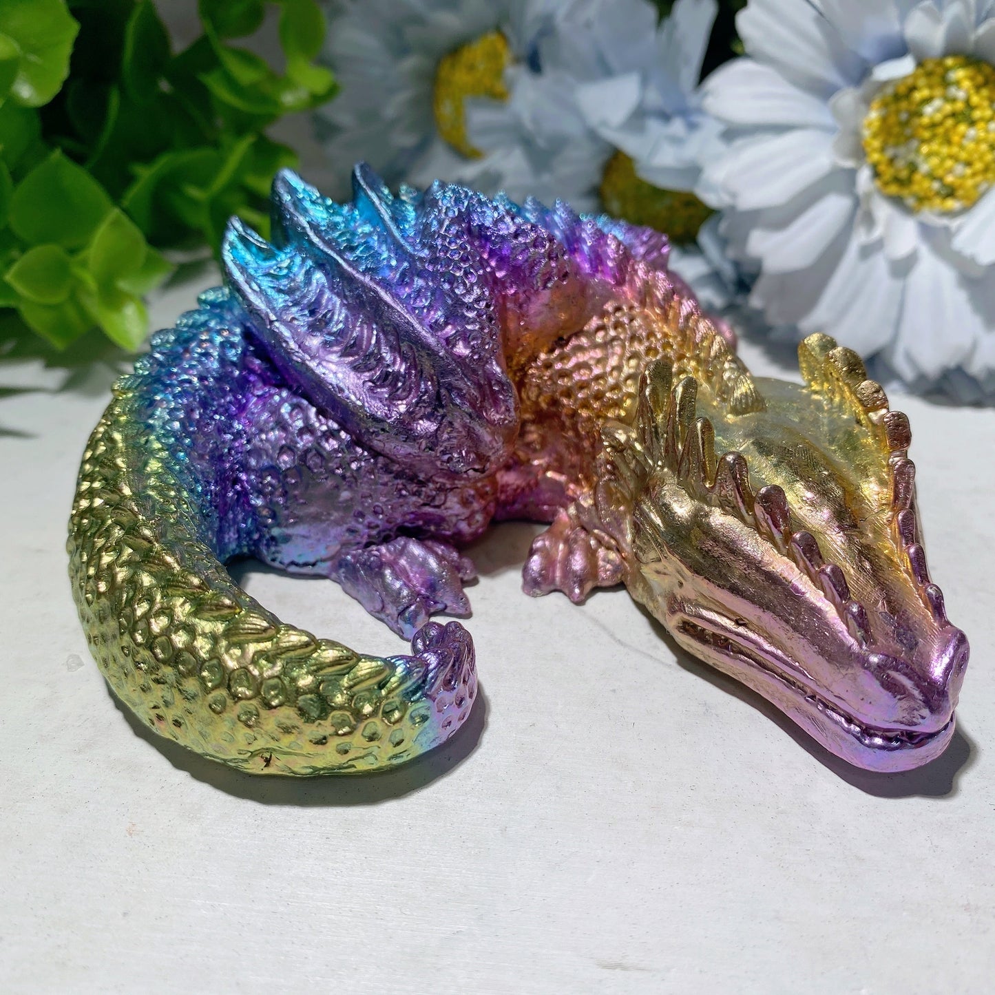 4.2" Bismuth Dragon Carvings Bulk Wholesale