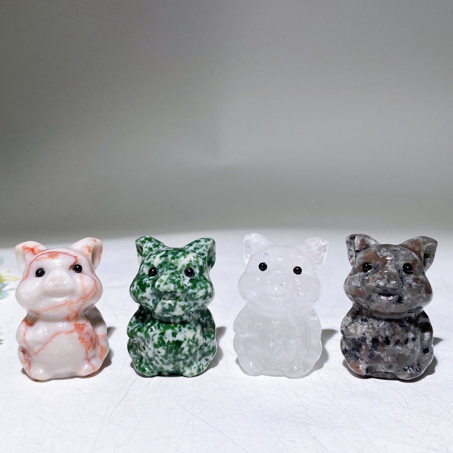 1.6" Crystal Pig Carving Crystal Healing Bulk Wholesale