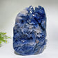 18cm Unique Hand Carved Sodalite Landscape with Dragon Carving Free Form Crystal Healing Bulk Wholesale
