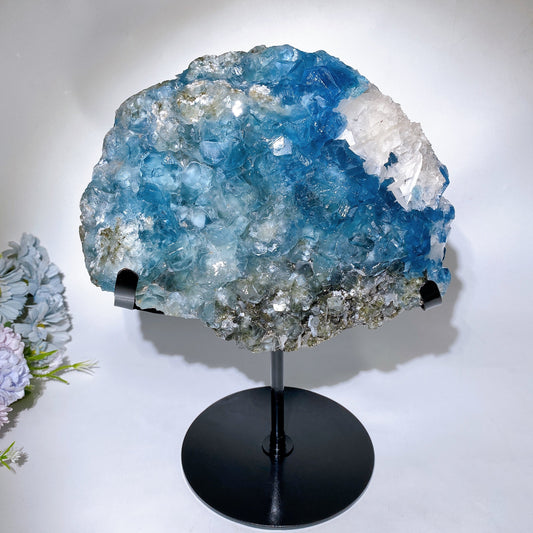 Large Unique Blue Fluorite Specimen Crystal Healing Bulk Wholesale