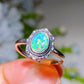 Sterling Silver S925 Natural Opal Ring Crystal Healing Bulk Wholesale