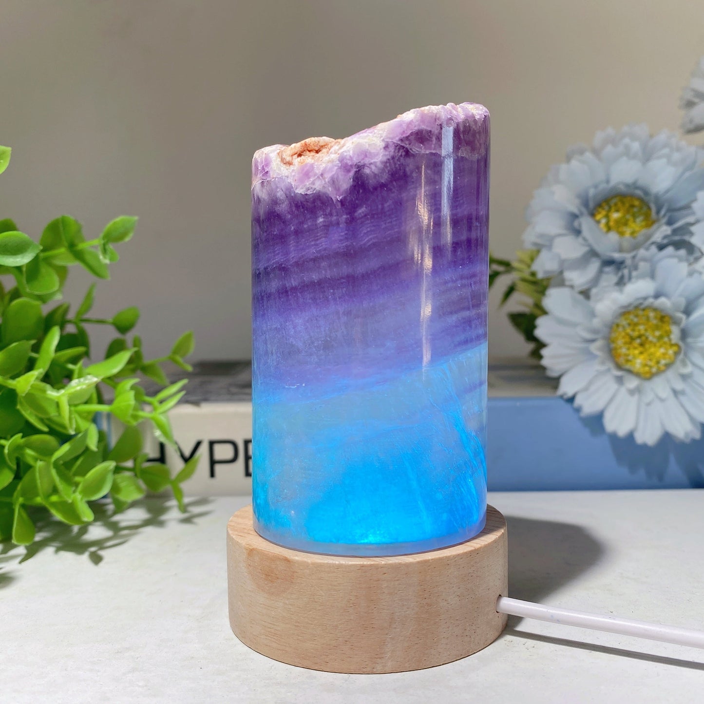 2.5"-5.0" Fluorite Cylinder Lamp Bulk Wholesale