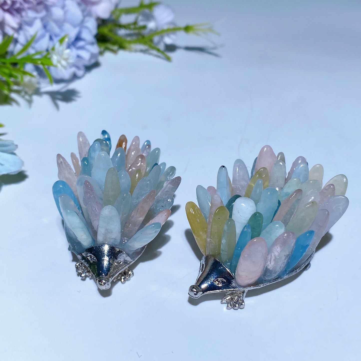2.0" Crystal Hedgehog Free Form Crystal Healing Bulk Wholesale