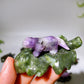 2.7" Crystal Dinosaur on Leaf Carving Crystal Healing Bulk Wholesale