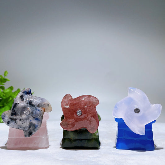 2.0" Crystal Windmill House Carving Crystal Healing Bulk Wholesale