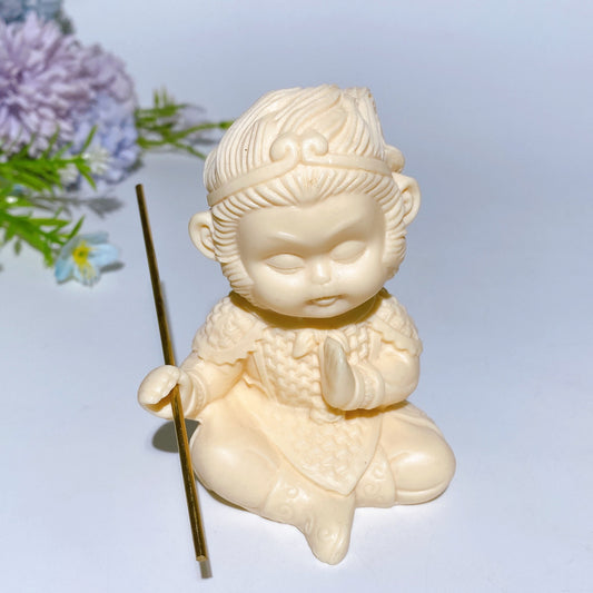 85mm Ivory Nut Wukong Carving Crystal Healing Bulk Wholesale