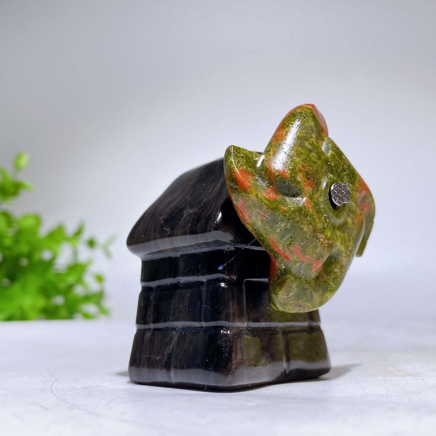 2.0" Crystal Windmill House Carving Crystal Healing Bulk Wholesale