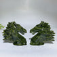 3.0" Serpentine Horse Head Carving Crystal Healing Bulk Wholesale
