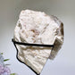 Unique Pink Tourmaline & Smoky Quartz with Mica Grow in Feldspar Specimen with Stand Crystal Healing