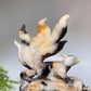 Unique Hand Carved Caribbean Calcite Nine-tails Fox Pennoy Free Form Crystal Healing Bulk Wholesale