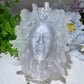 4.6" Selenite Slab Medusa Carvings Bulk Wholesale