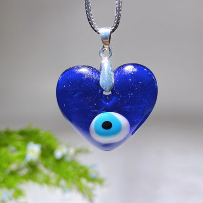 Crystal Evil Eye Heart Round Necklace Crystal Healing Bulk Wholesale