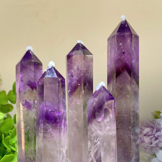 4.0"-8.0" Amethyst Tower Bulk Wholesale