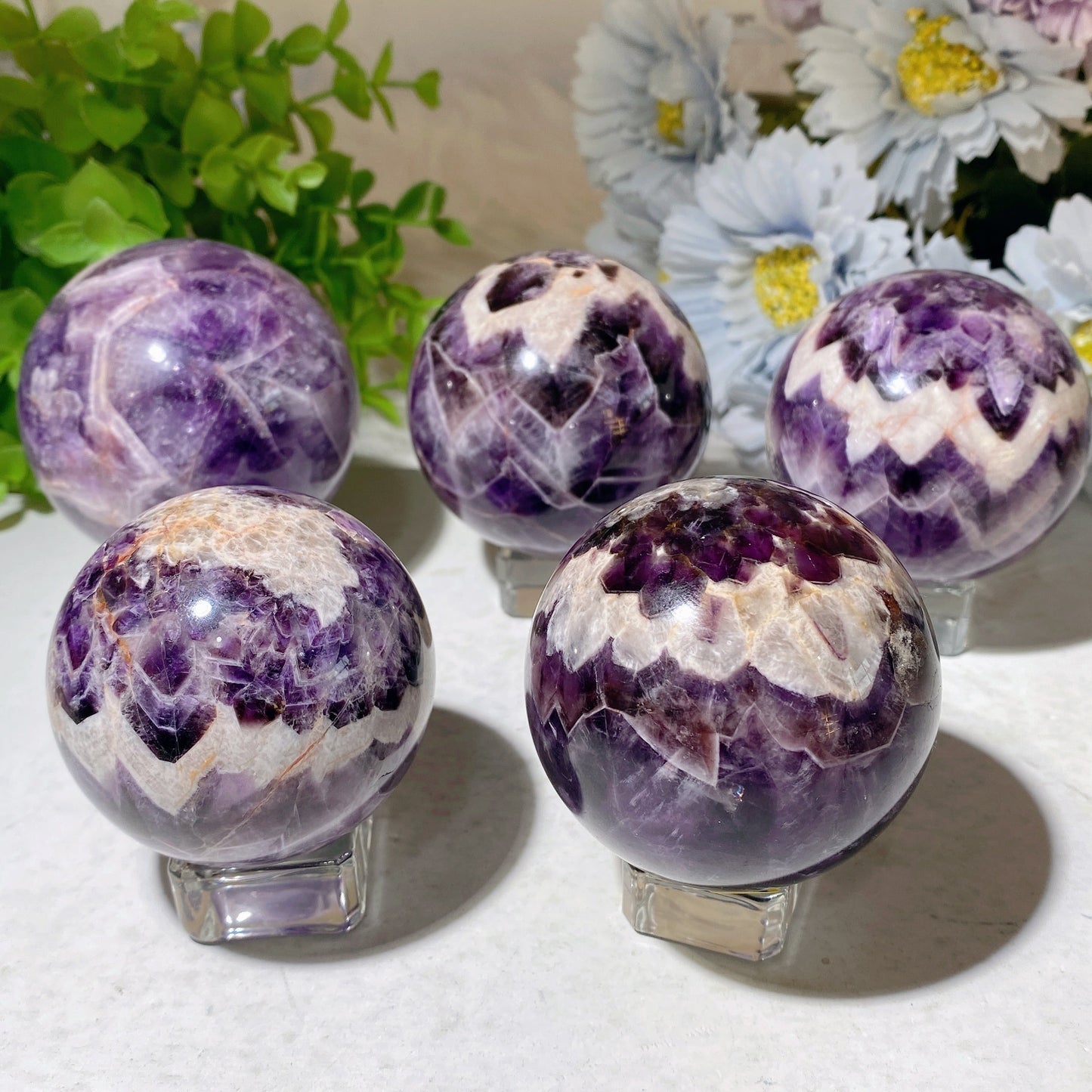 2.0"-2.5" Indonesia Amethyst Sphere Bulk Wholesale