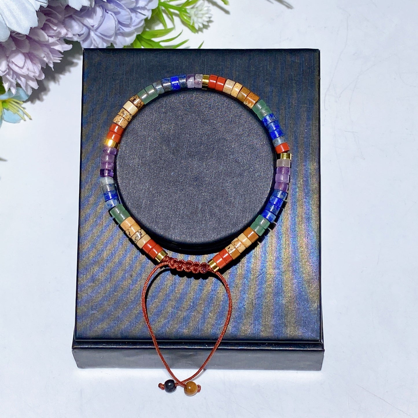 7 Chakra Adjustable Crystal Bracelet Crystal Healing Bulk Wholesale