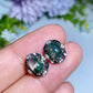 7-12mm Crystal Silver Ear Stud Earrings Crystal Healing Bulk Wholesale