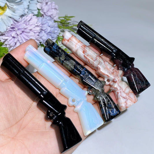 3.9" Crystal Gun Carving Crystal Healing Bulk Wholesale