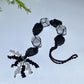 25cm Selenite Black Tourmnaline Raw Stone Hanging Crystal Healing Bulk Wholesale