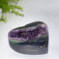 14cm Unique Amethyst Geode Heart Shape Carving Crystal Healing Bulk Wholesale