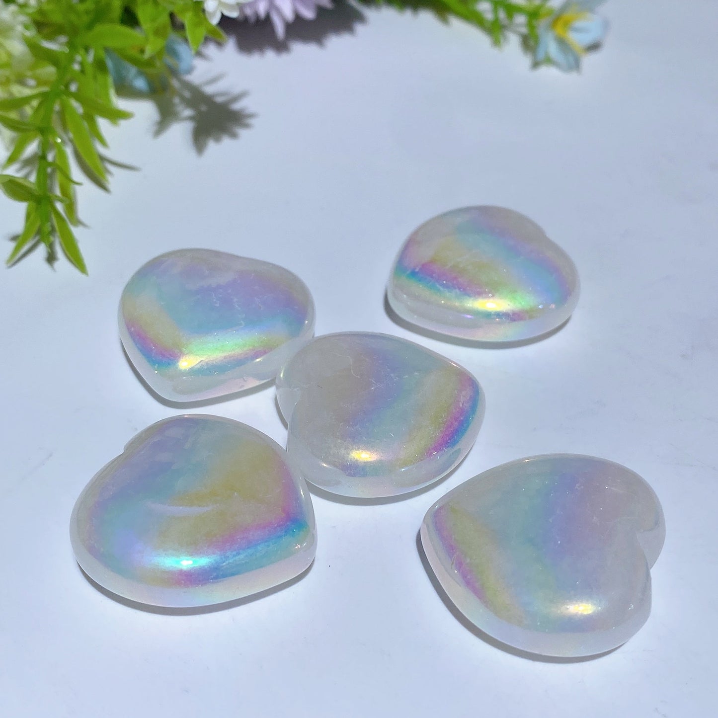 30mm Aura Crystal Heart Carving Crystal Healing Bulk Wholesale