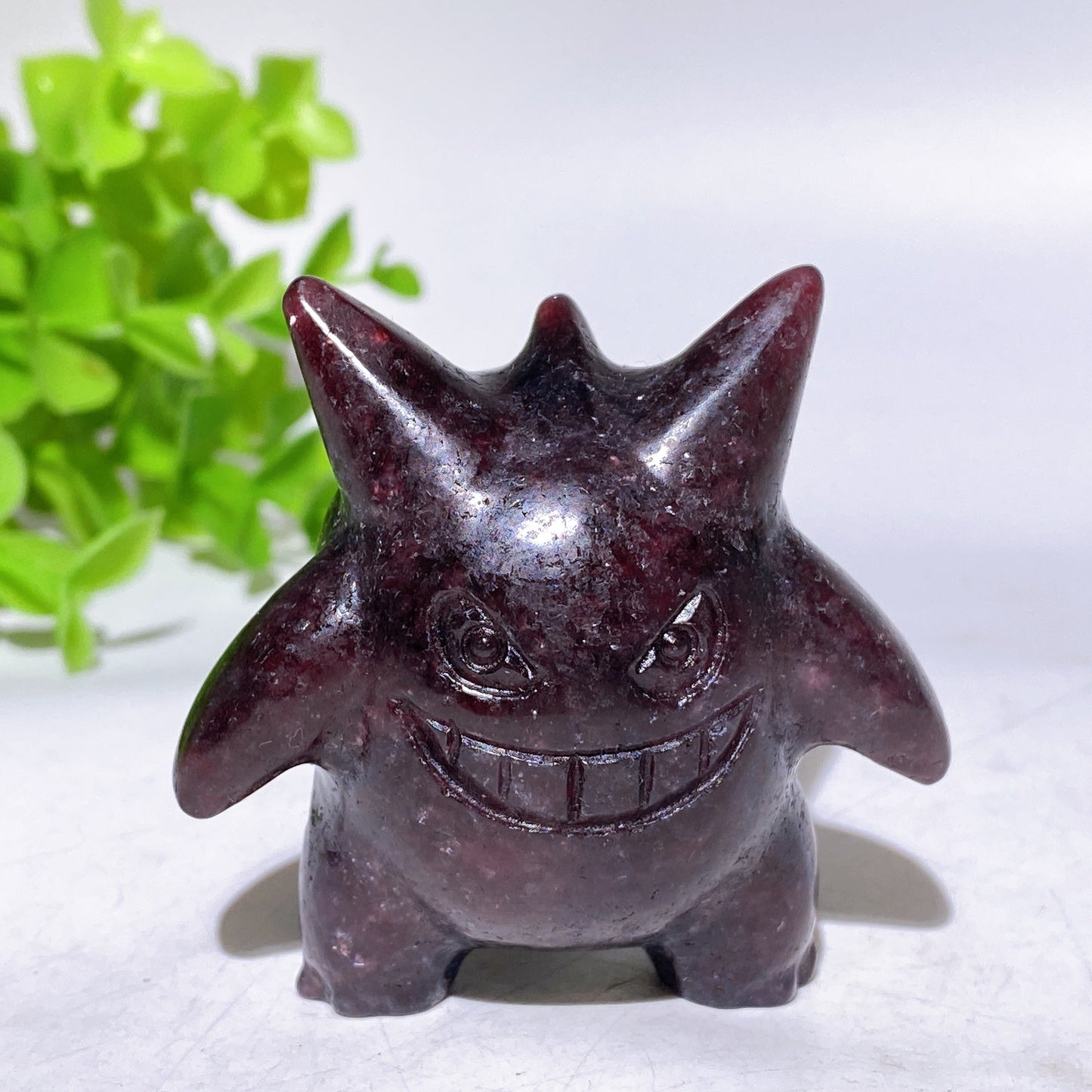 2.2" Purple Mica Gengar Carving Crystal Healing Bulk Wholesale