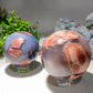 2.5"-4.0" Football Volcanic Agate Sphere Bulk Wholesale