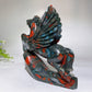 18cm Africa Blood Stone Horse Carving Crystal Healing Bulk Wholesale