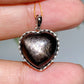 15mm Sterling Silver Hypersthene Heart Pendant Crystal Healing Bulk Wholesale