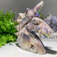 5.0" Aura Druzy Zinc Unicorn Carvings Bulk Wholesale