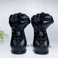 4.0" Black Obsidian Skull Fist Carving Crystal Healing Bulk Wholesale