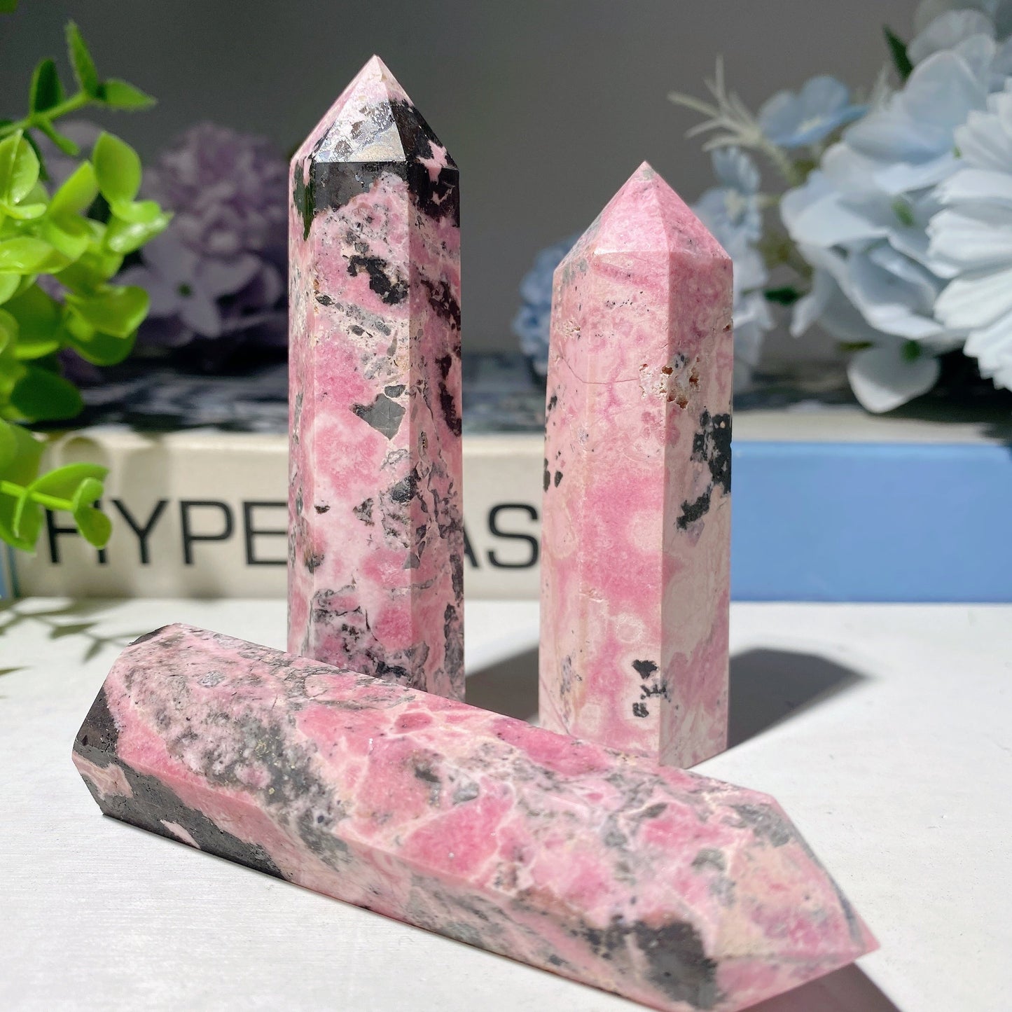 2.0"-4.0" Peru Rhodochrosite Points Bulk Wholesale