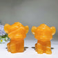 2.4" Orange Calcite Simba Carving Crystal Healing Bulk Wholesale
